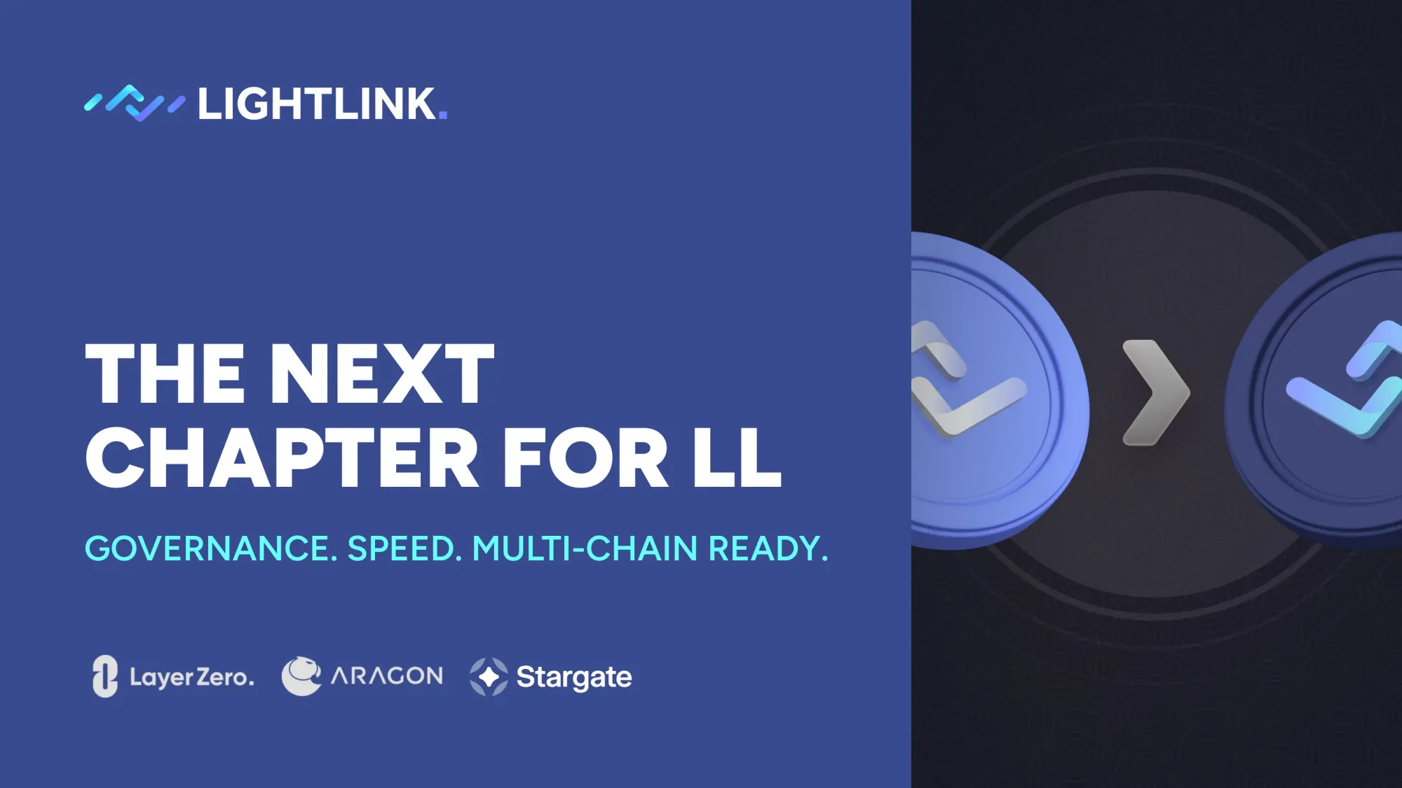 <span style="white-space: pre-wrap;">LightLink announces the migration from LL (legacy) to LL, introducing multi-chain governance, faster transfers, and Base network expansion</span>