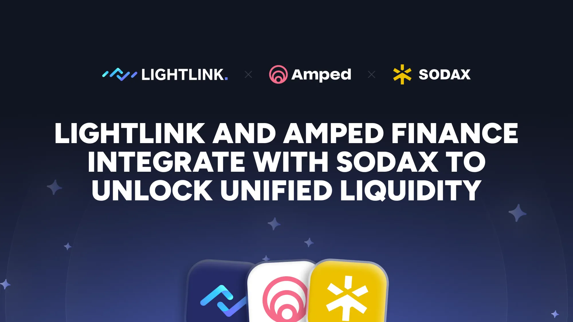 <span style="white-space: pre-wrap;">LightLink and Amped Finance integrate with SODAX to unlock unified cross-chain liquidity across 12+ major networks, connecting assets and users across ecosystems.</span>